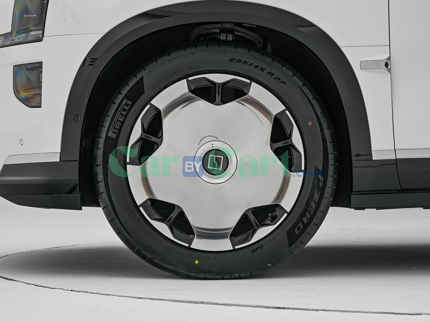 Mirror with six piston orange calipers 22inch