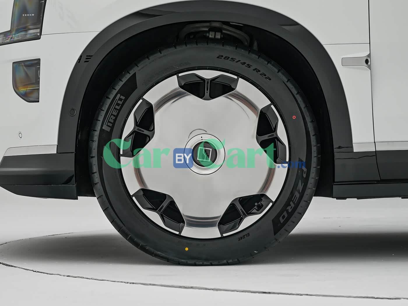 Mirror with six piston orange calipers 22inch