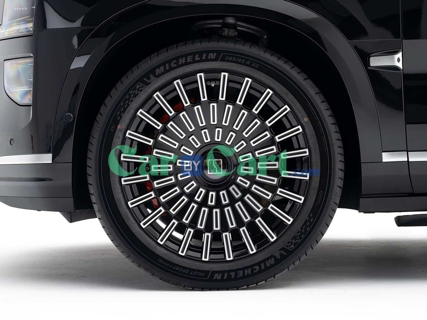 Forged orange calipers with six pistons 22inch