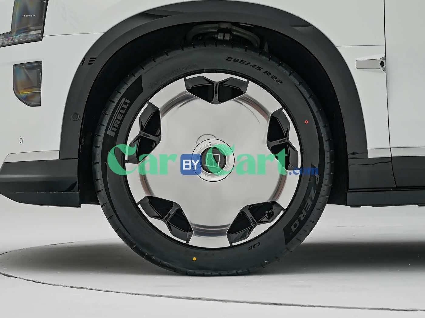 Mirror with six piston orange calipers 22inch