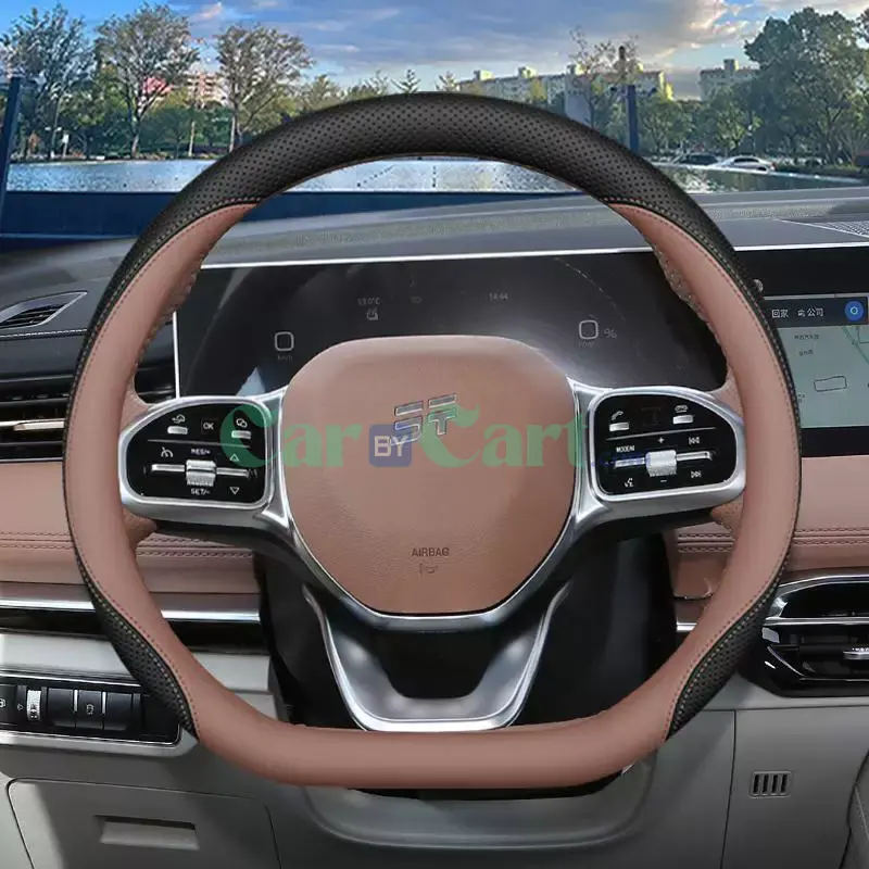 2025 Jetour X90PLUS Nappa leather Steering Wheel Cover