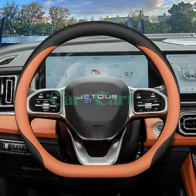 2025 Jetour X90PLUS Nappa leather Steering Wheel Cover
