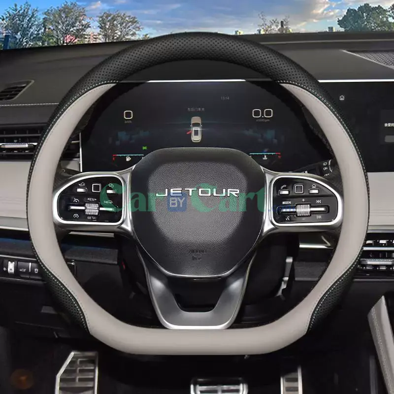 2025 Jetour X90PLUS Nappa leather Steering Wheel Cover