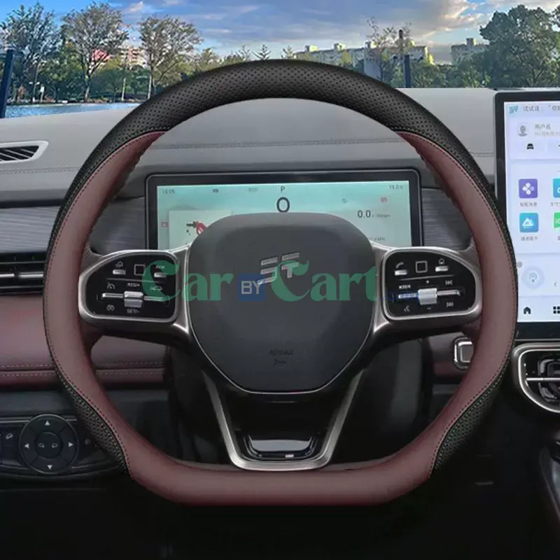 2025 Jetour X90PLUS Nappa leather Steering Wheel Cover