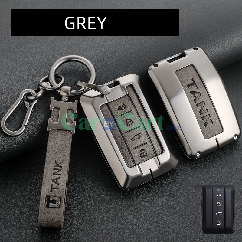 2025 TANK 300 Zinc alloy+leather rope key case