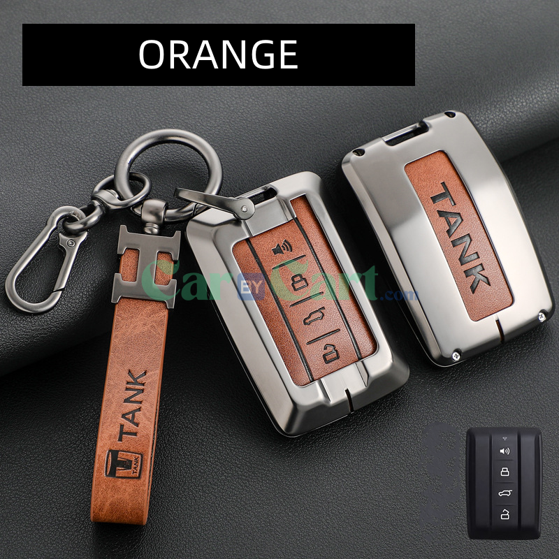 2025 TANK 300 Zinc alloy+leather rope key case