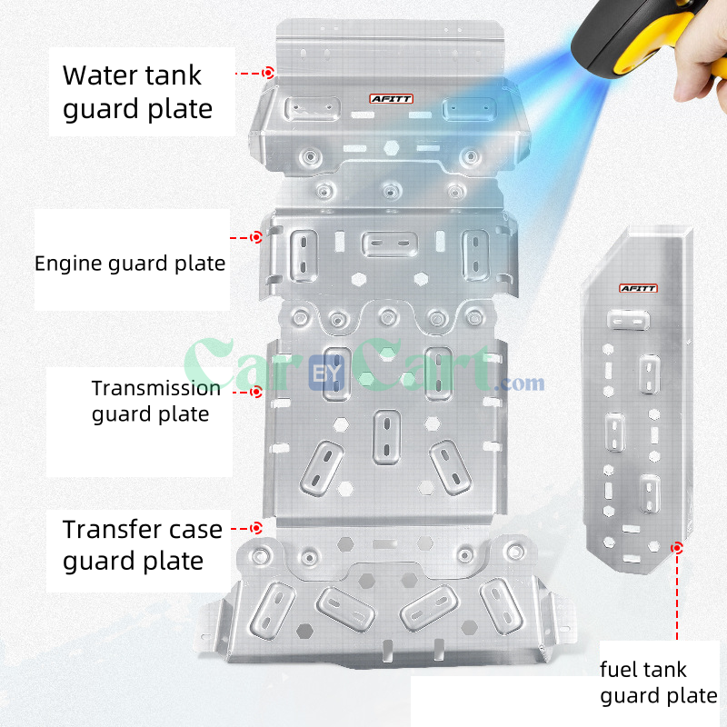2025 TANK400 8MM chassis guard plate