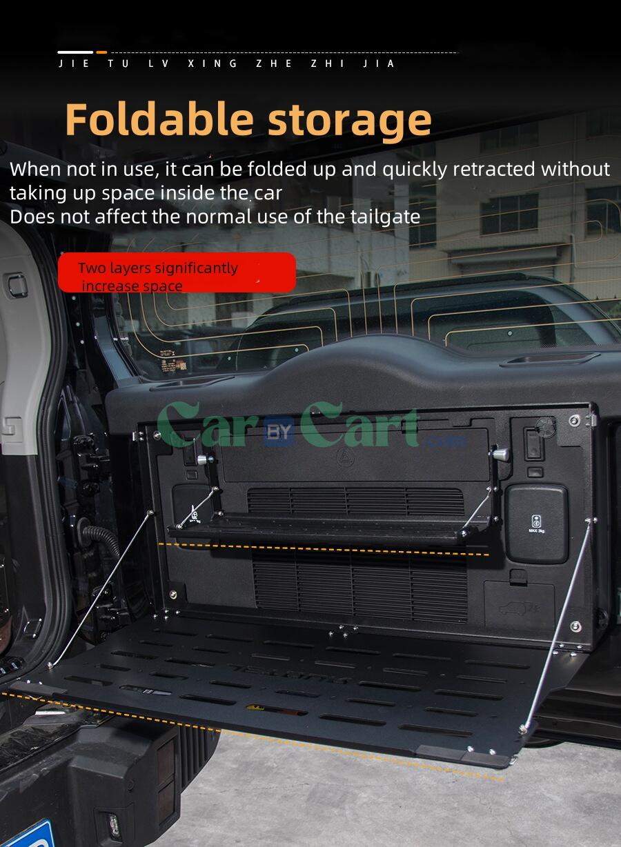 2024 Jetour T2 Tailgate storage dining table